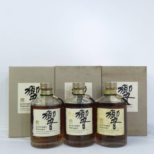 AN93◆ 美酒 ◆ サントリーウイスキー 響 17年 ◆箱付 3本セット