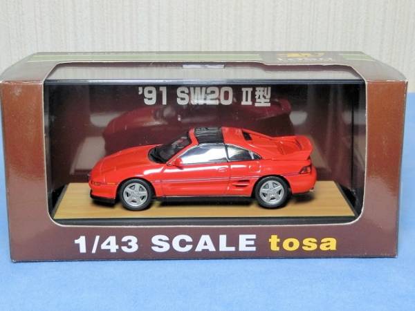 tosa】1/43 トヨタ MR2 GT-S SW20 (Ⅱ型) レッド おもちゃ 1⁄43 TYOTA