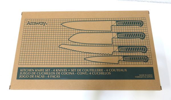 □新品□Amway/アムウェイ キッチンナイフ 4本セット / 包丁 調理器具