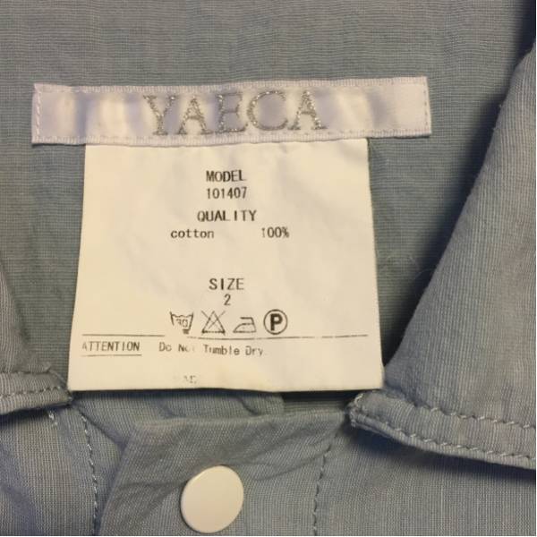 売 YAECA コンフォートシャツ 水色 digawel comoli 【公式通販】