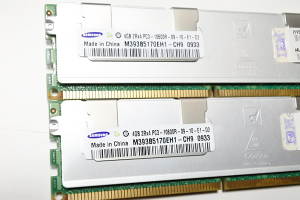 Pc3 0101 SAMSUNG PC3-10600R DDR3-1333 4GBx2枚 8GB リユース送料込