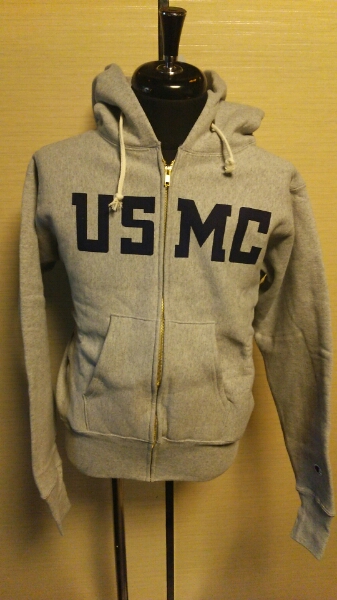セール☆champion/USAジップパーカー/070usmc/XL/c5-u102