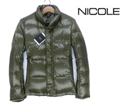 A167新品▼ ニコル セレクション ダウンジャケット カーキ系 M