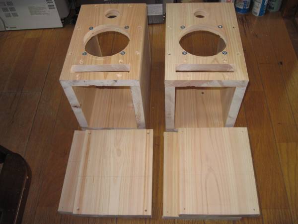 自作　スピーカーボックス　制作途中品　ペア大