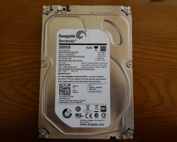 ■Seagate 3TB ST3000DM001■中古■その１