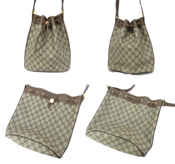 GUCCI グッチ ショルダーバッグ オールドグッチ/GG柄 巾着型 β グッチ