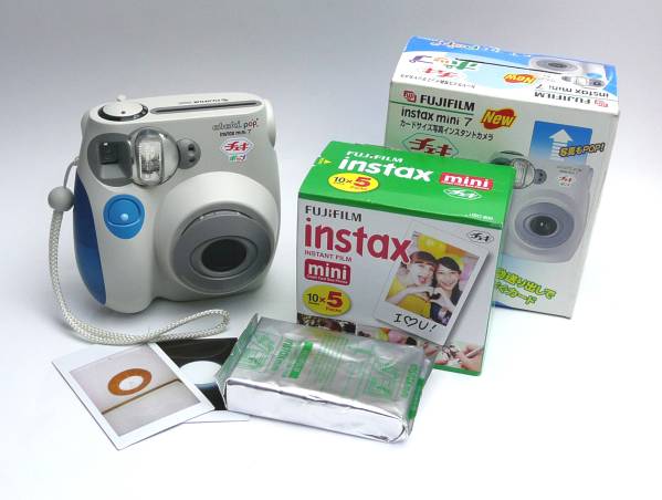 FUJIFILM instax mini 7 チェキポップ +フィルム50枚付 完動品