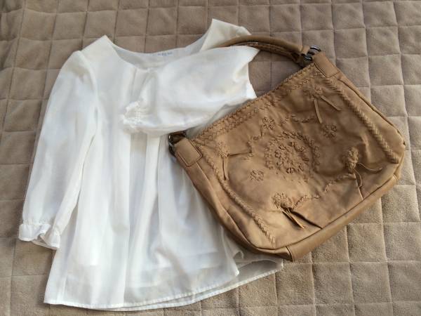 自由区　ワンショルダーバッグ（美品）フォークロア風