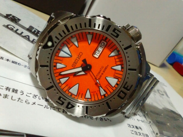 セイコー スーぺリア ダイバーズ SRP309J1 ダイバー オレンジ