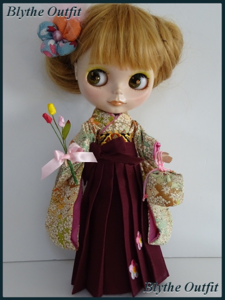♪Blythe＊ブライスアウトフィット♪着物＆袴セット①！