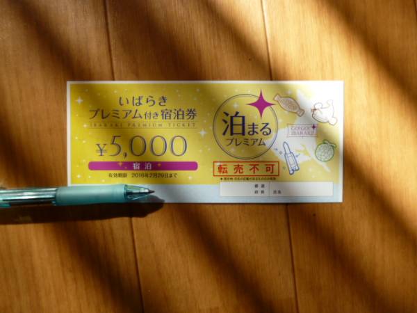 送料無料　いばらき プレミアム付き宿泊券 茨城　０３
