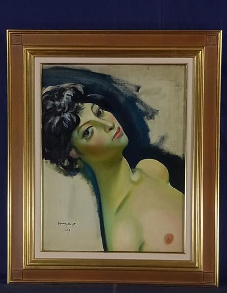 [sale]■古沢岩美　裸婦　10号　油彩画