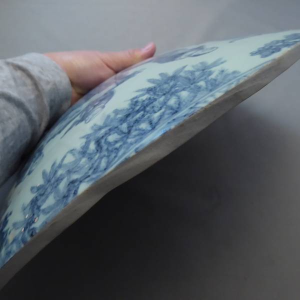 旧家から～◇古い 中国 壷破片 染付 染付壷 青花古玩陶磁器 xvpbvx
