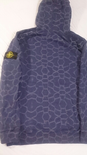 1円 美品☆ストーンアイランド　ジラフ柄　パーカー　ネイビー