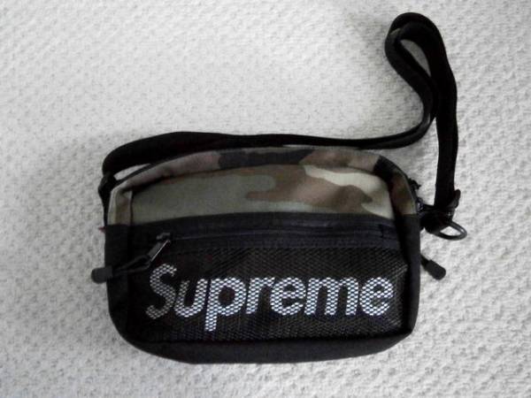美中古 supreme Logo Shoulder Bag カモ柄 ショルダーバック