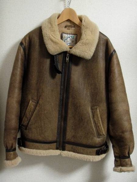 u*2様 terra australis ムートンジャケット　B-3 サイズL TERRA AUSTRALIS 本羊革 ムートン B-3 ジャケット LL XL AVIREX 男性用
