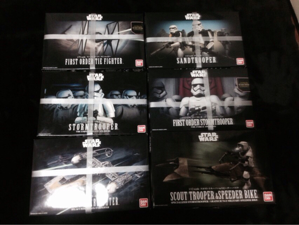 新品！スターウォーズプラモデル6箱セット！