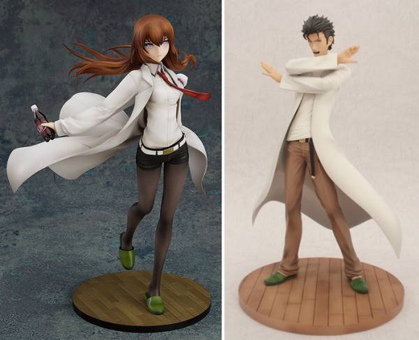 STEINS;GATE フィギュアセット 岡部倫太郎 牧瀬紅莉栖　PLUM STEINS;GATE グッスマ 牧瀬紅莉栖 白衣Ver. PLUM 岡部倫太郎 SET