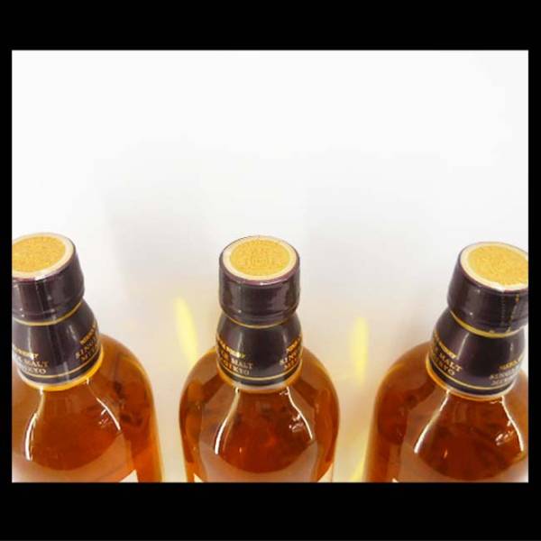未開栓】3本セット ニッカ シングルモルト 宮城峡 500ml ② ウイスキー