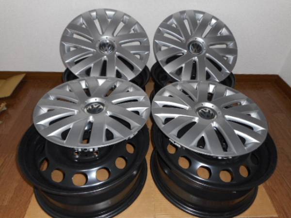 ★VWワーゲン 純正ホイール＆キャップ ４本セット 新車外し★