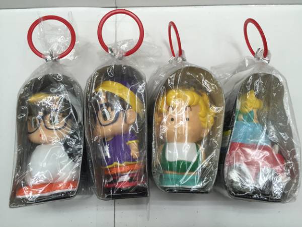 Dr.スランプ アラレちゃん ガッちゃん ソフビ貯金箱 4種セット