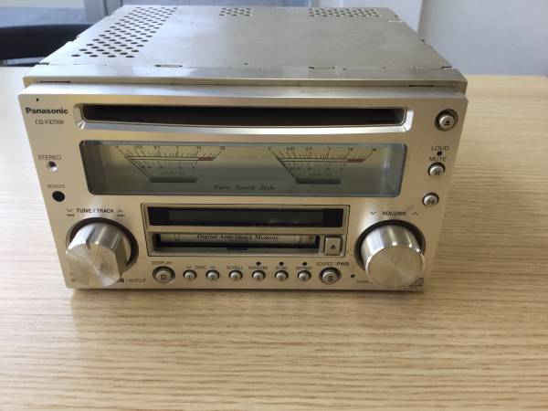 名機 Panasonicパナソニック CQ-VX5500 CD MD デッキ ② 596】Panasonic CQ-VX5500 CD/MD 2DINデッキ パナソニック 自動車