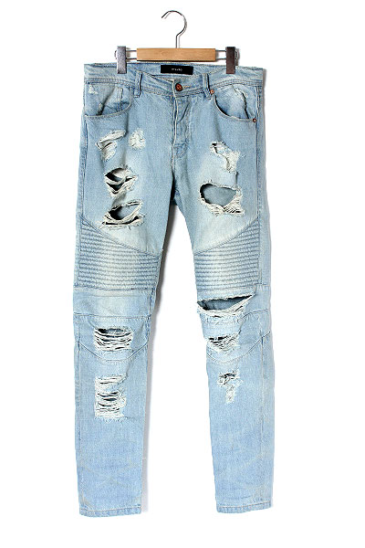 15SS Stampd LA スタンプド クラッシュ バイカー デニムパンツ30