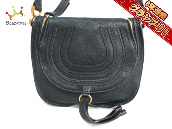 クロエ ショルダーバッグ マーシー 黒 レザー Chloe