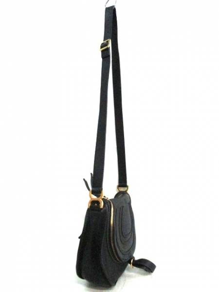 クロエ ショルダーバッグ マーシー 黒 レザー Chloe