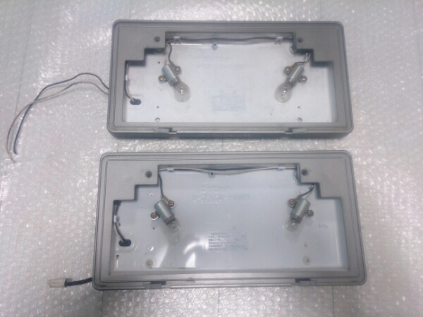 字光式 ナンバー 当時物 電球タイプ 希少 廃盤品 旧車等に 【公式通販】
