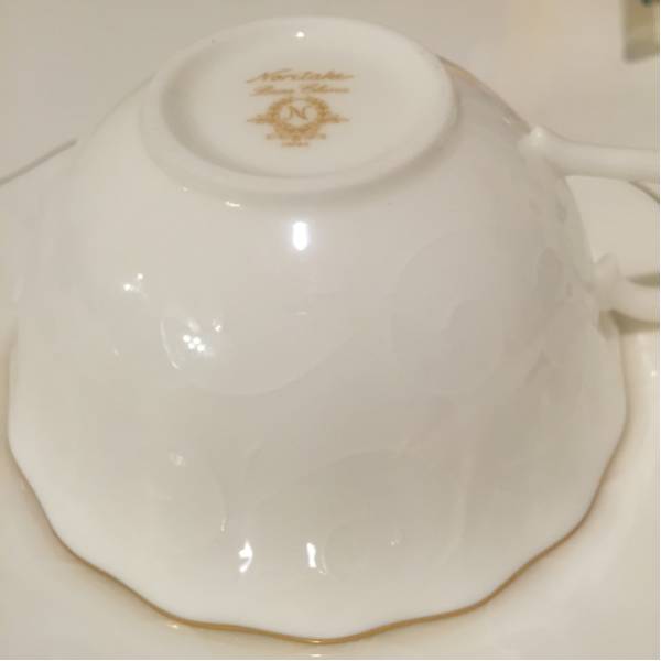 ノリタケ ボーンチャイナ 4点セット ホワイト☆未使用品 ノリタケ