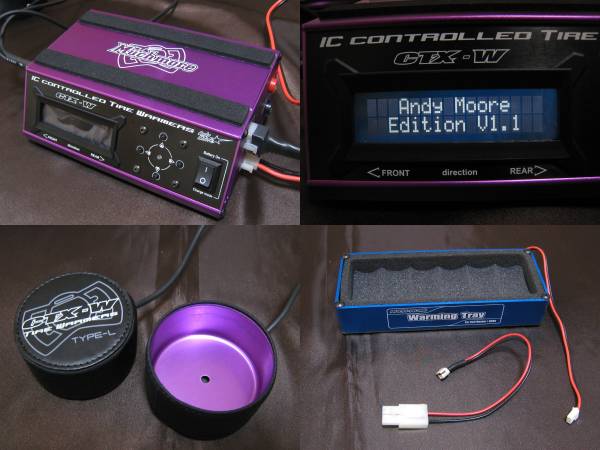 Muchmore CTX-W RCタイヤウォーマー 限定版 ◇マッチモア□美品！タイヤウォーマー CTX-W パープル□BW付