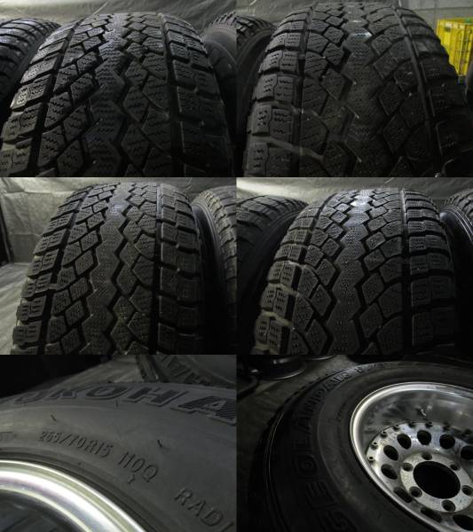 15×8.5Jマイナス31PCD139.7 6穴 265/70R15