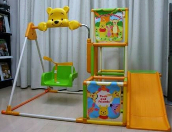 プーさん★キッズパーク★ジャングルジム ブランコ 滑り台 鉄棒