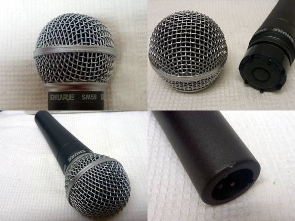 SHURE シュア SM58 ダイナミックマイクロフォン ケース付 綺麗 SHURE