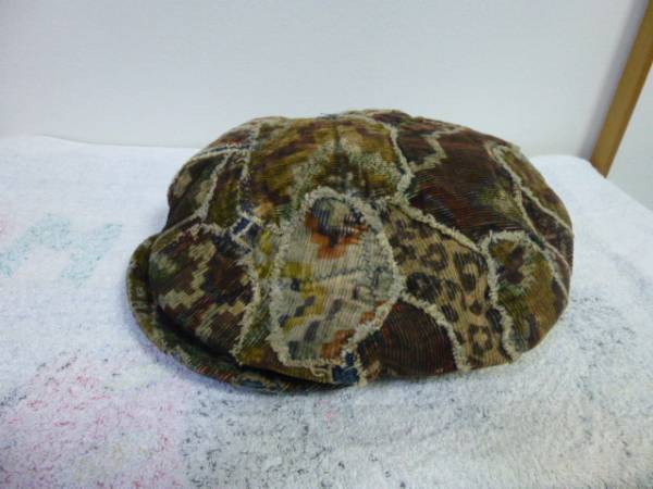 新品キャピタルコーデュロイ鳥打ち帽クレイジーパッチワーク