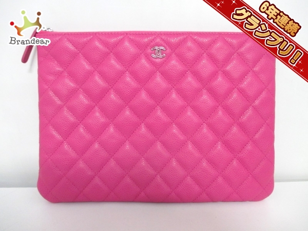 新品同様□CHANEL(シャネル) クラッチバッグ マトラッセ ピンク CHANEL