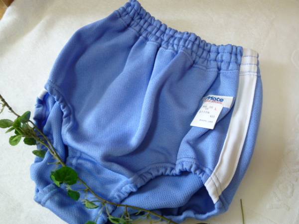 ★新品 アシックスデポルテ ラインブルマー 01106(水色)[L]