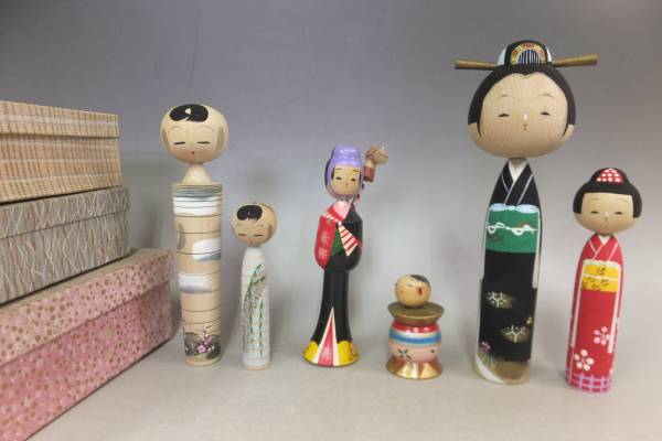 福島県 飯坂 弥次郎系☆名工 佐藤喜一 こけし☆昭和前期 | MIKAS