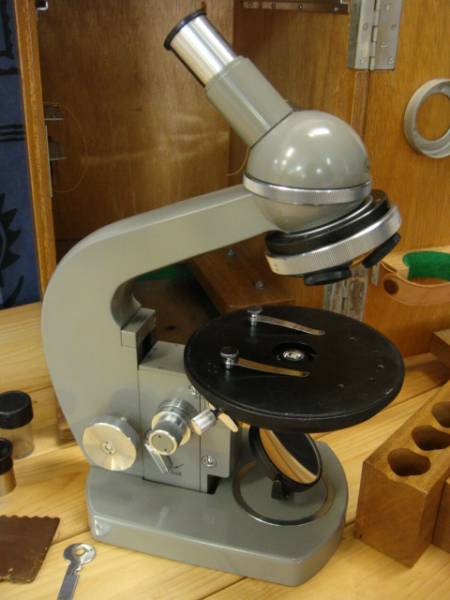 重厚品☆昭和38年OLYMPUS顕微鏡ER号☆オリンパス光学レトロ