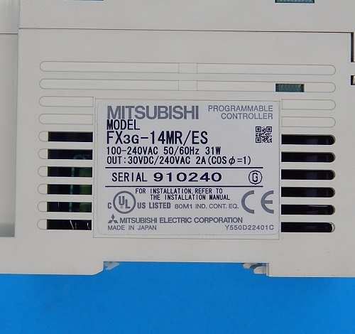 FX3G-14MR/ES シーケンサ 三菱電機 ランクS中古品