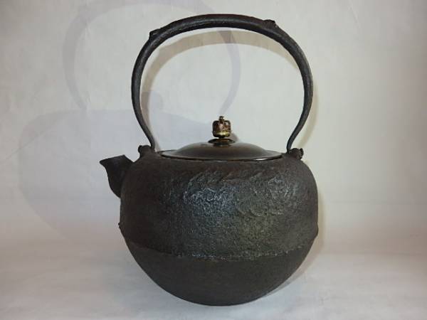 美術品・アンティーク・コレクション 黒色 金属製 茶釜 鈴の形