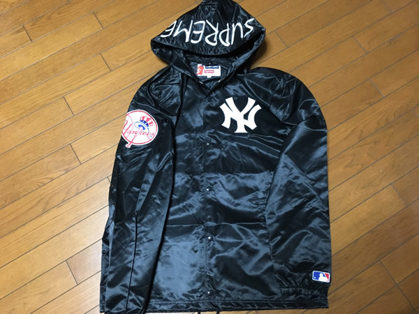 supreme ヤンキース コーチジャケット コラボ品