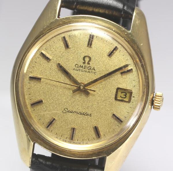 【オメガ】シーマスター Cal.565 シルバー SS/革 AT メンズ☆
