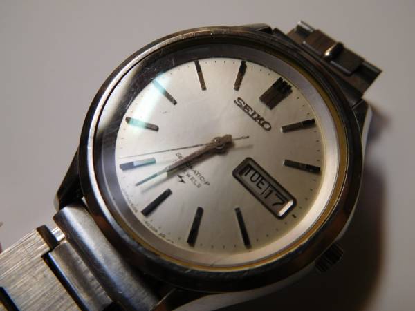 1円～used セイコー 自動巻 クイック不良・風防キズ有(セ-C23)