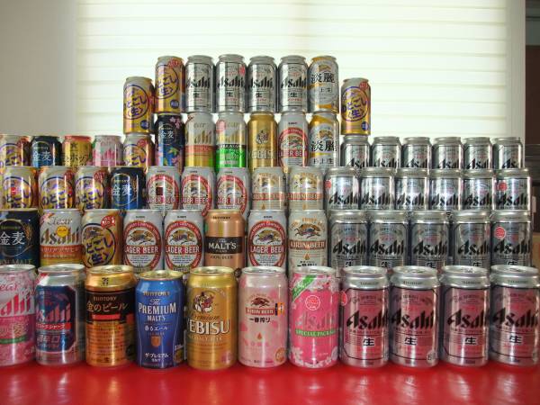 ♪　ビールと発泡酒いろいろ６４本とおつまみのセット