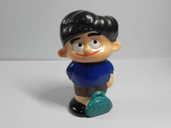 古い　トラベル坊や　ソフビ人形　貯金箱・薬局・景品・おまけ