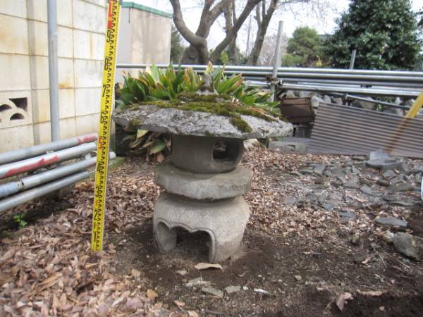 埼玉発苔がたっぷり練り物雪見灯篭造園坪庭庭園庭木植木つくばい