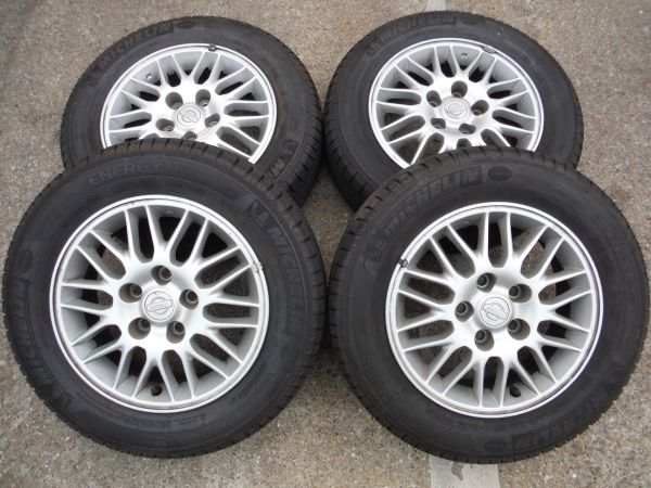 5穴■日産純正 ミシュラン 195/65R15 4本■031008Ｎ
