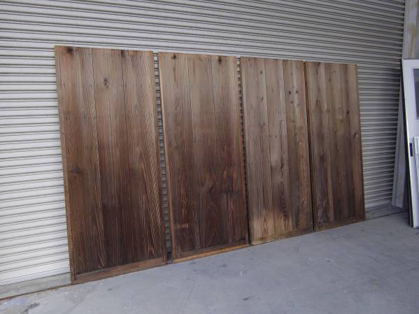 レトロな板戸 4枚組